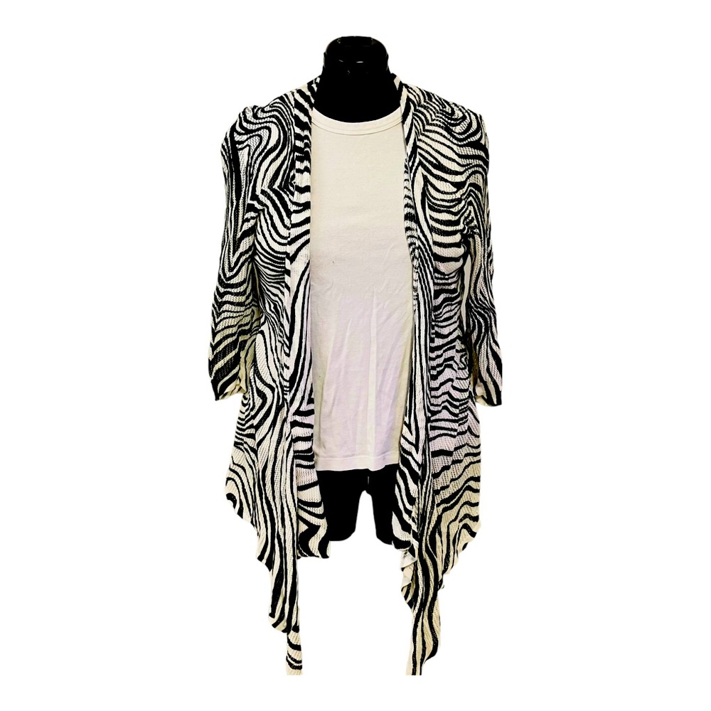 Peck & peck waterfall open cardigan- size Large